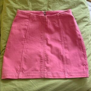 Free People pink mini skirt